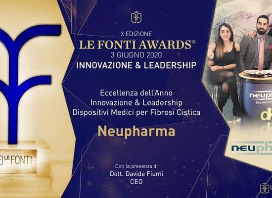 Neupharma si aggiudica il titolo “Eccellenza dell’anno” da Le Fonti Awards